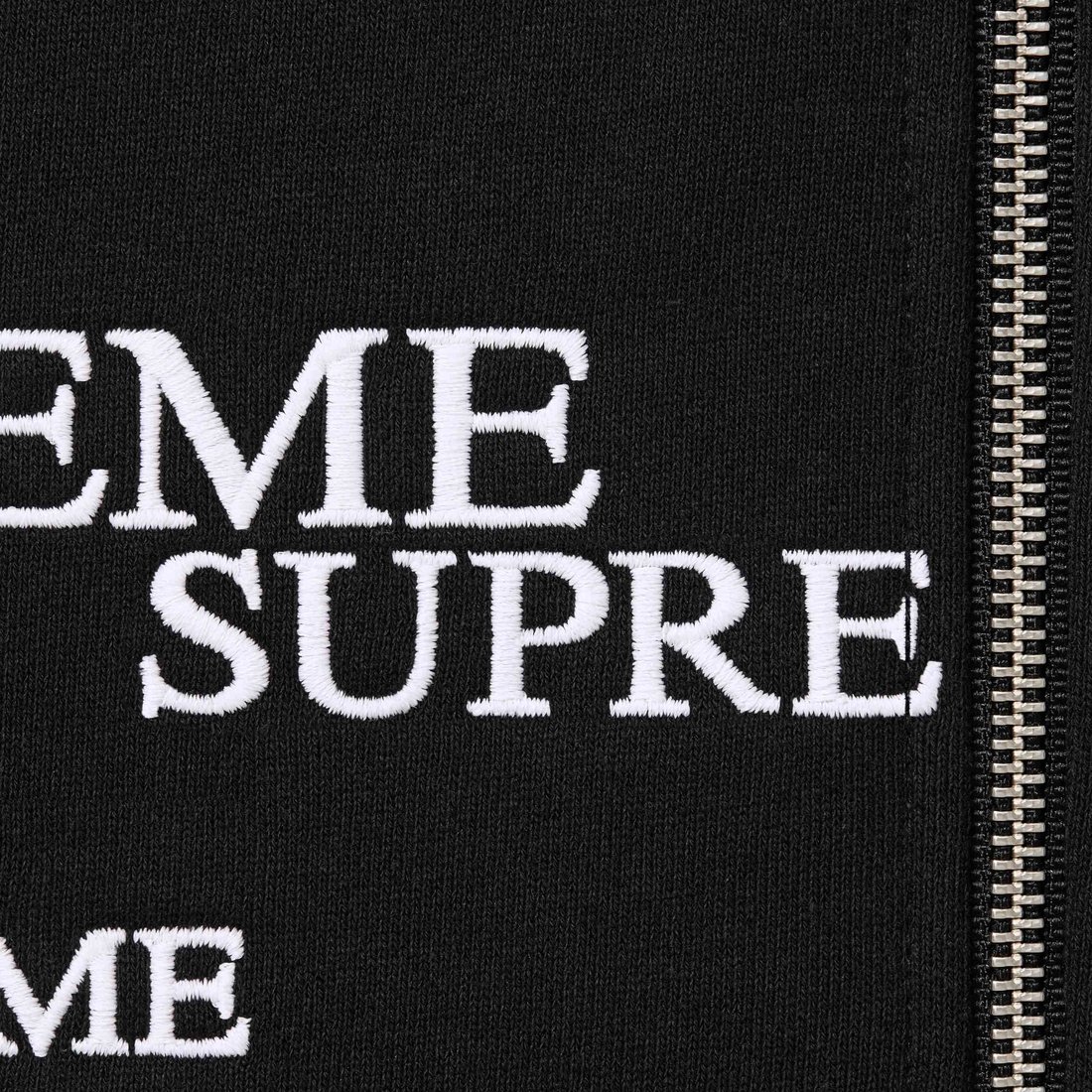 Supreme Special Zip Up Hooded Sweatshirt (FW24) - Black - $178