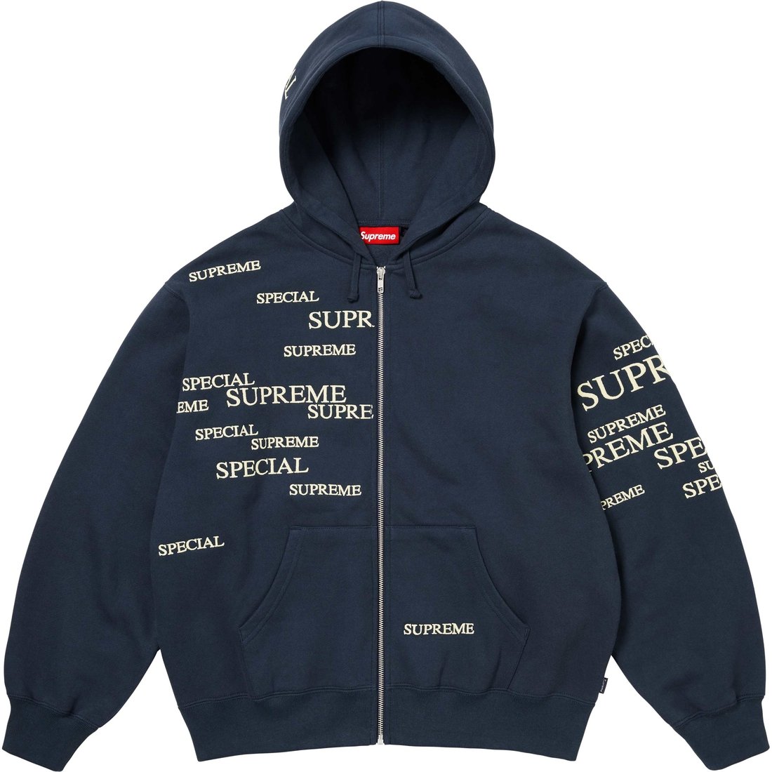 Supreme Special Zip Up Hooded Sweatshirt (FW24) - Navy - $178