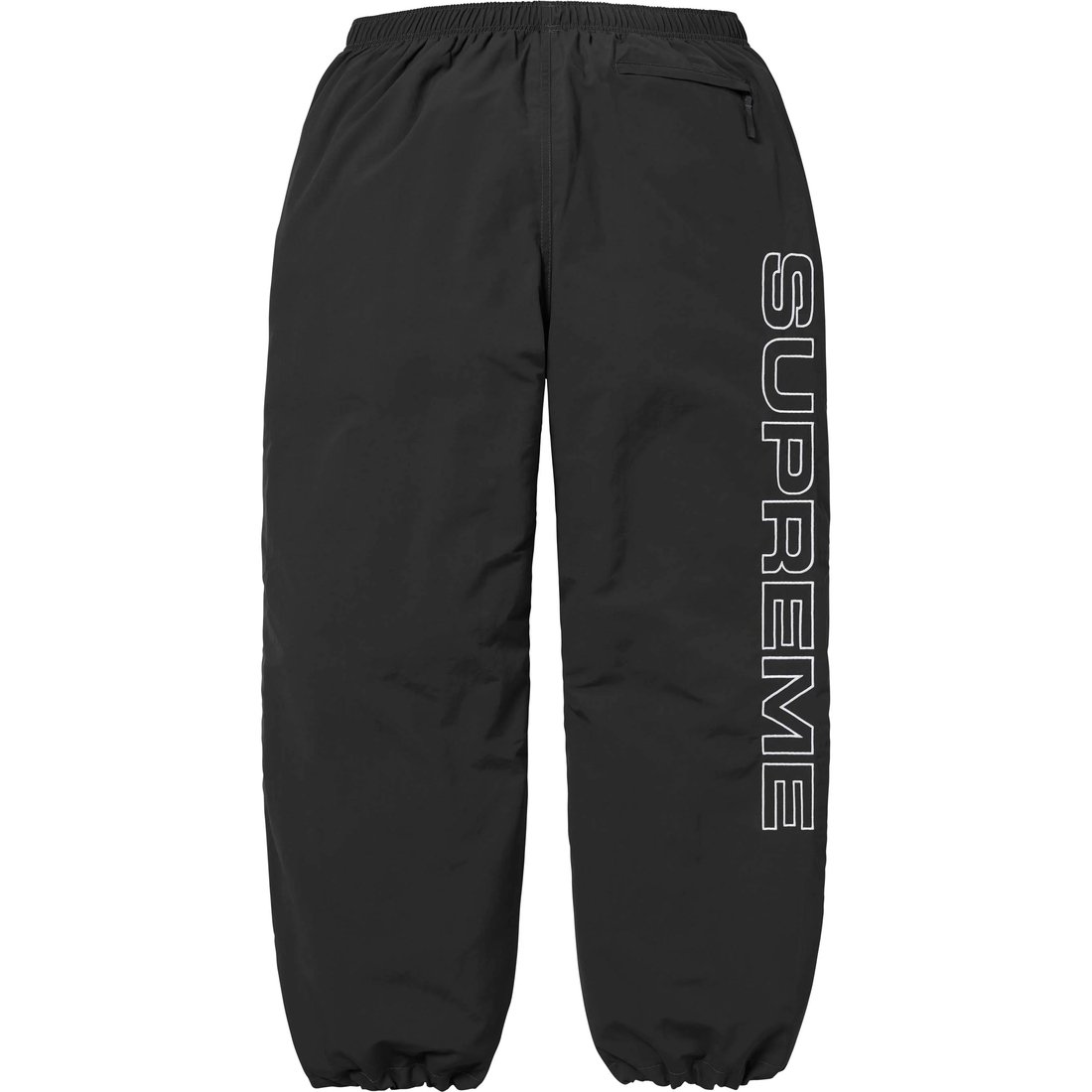 Details on Spellout Embroidered Track Pant Black from fall winter
                                                    2024 (Price is $148)