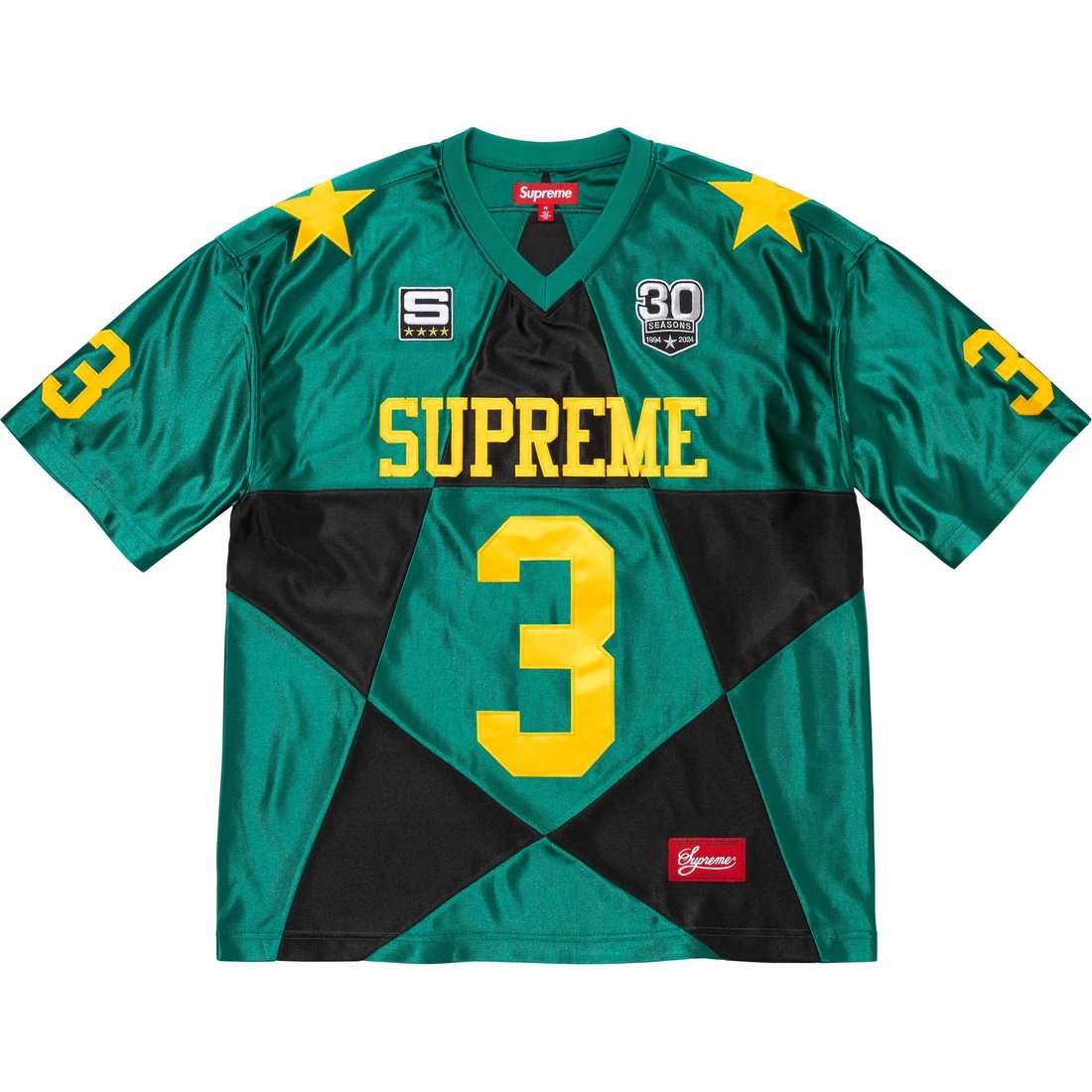 Details on Star Football Jersey Dark Green from fall winter
                                                    2024 (Price is $118)