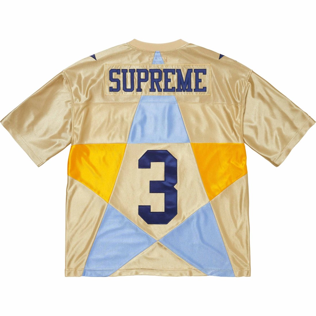 Details on Star Football Jersey Gold from fall winter
                                                    2024 (Price is $118)