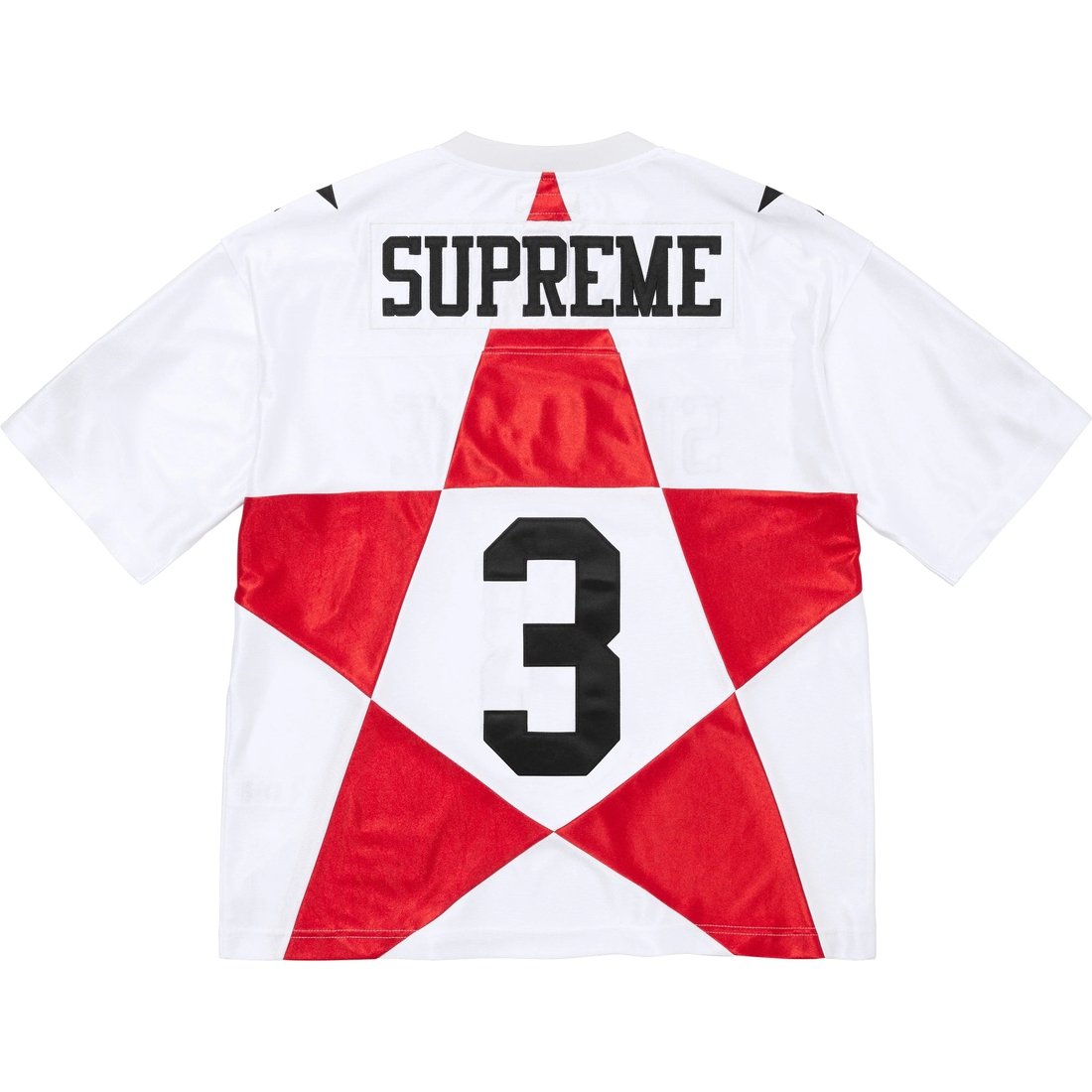 Details on Star Football Jersey White from fall winter
                                                    2024 (Price is $118)