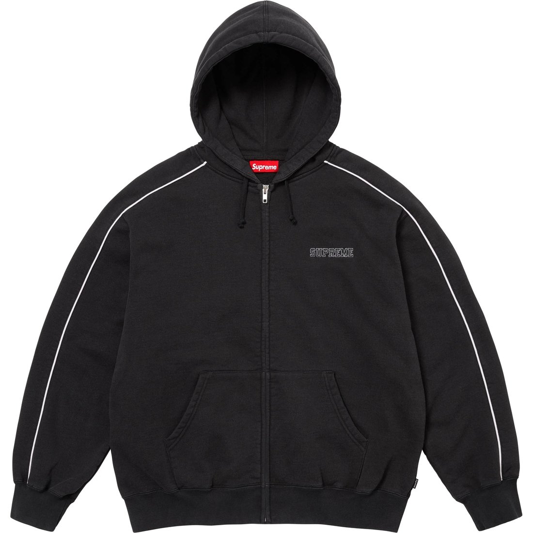 Details on State Zip Up Hooded Sweatshirt Black from fall winter
                                                    2024 (Price is $188)