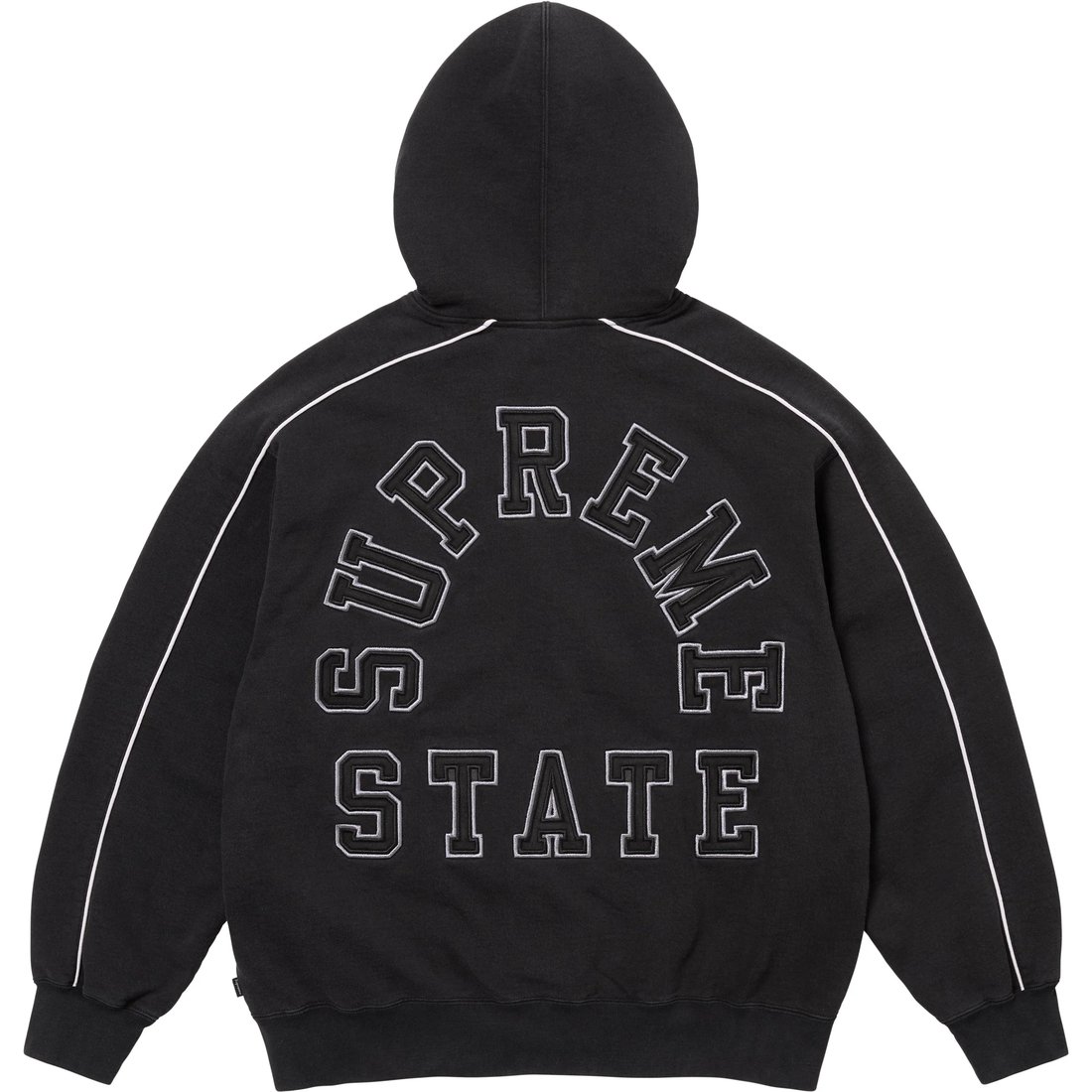 Details on State Zip Up Hooded Sweatshirt Black from fall winter
                                                    2024 (Price is $188)