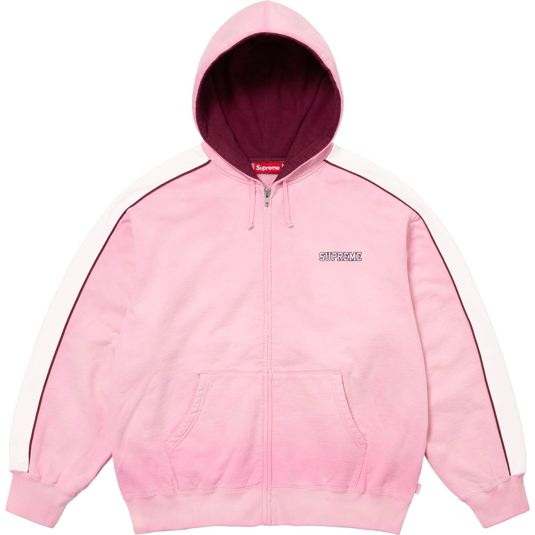 Details on State Zip Up Hooded Sweatshirt Pink from fall winter
                                                    2024 (Price is $188)