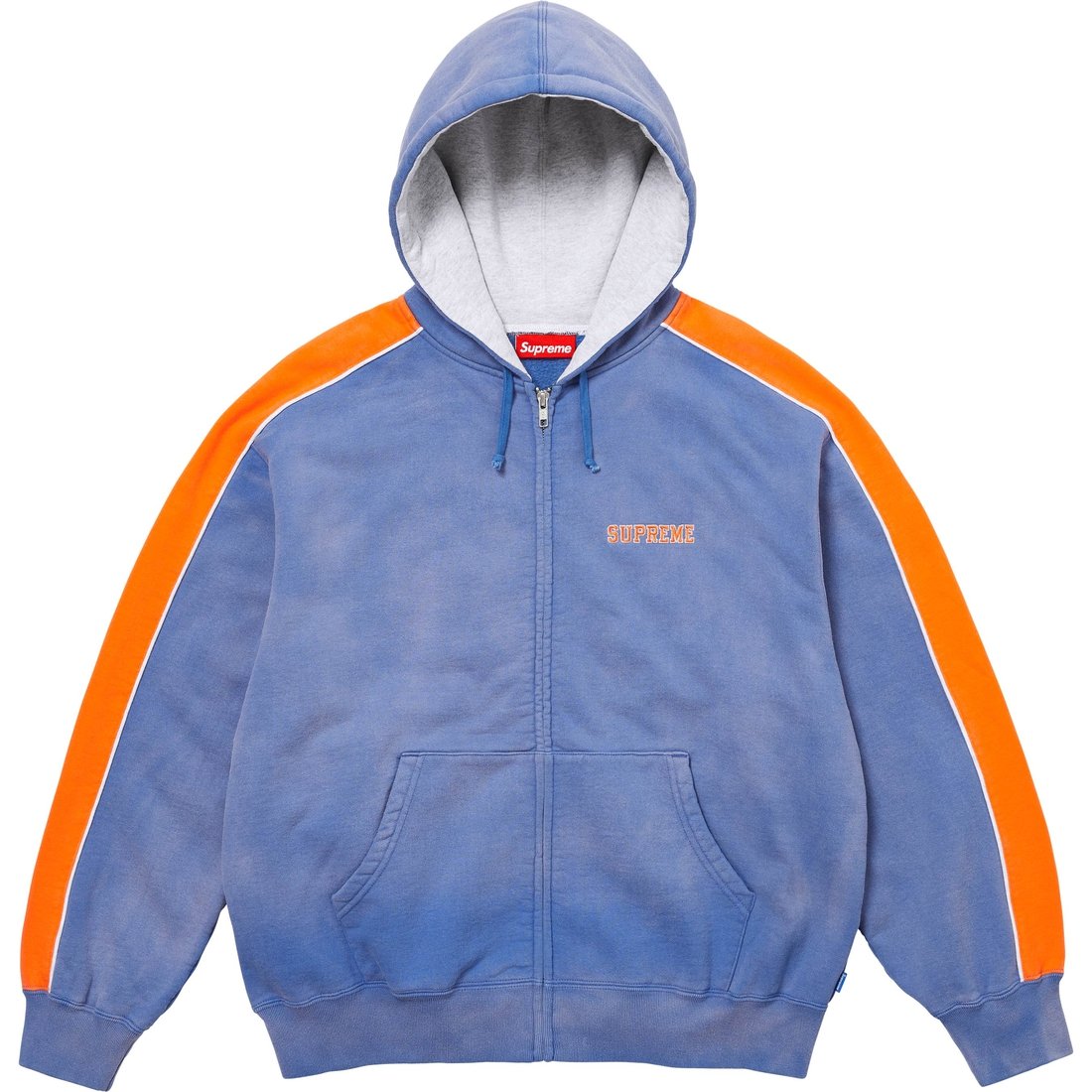 Details on State Zip Up Hooded Sweatshirt Washed Royal from fall winter
                                                    2024 (Price is $188)