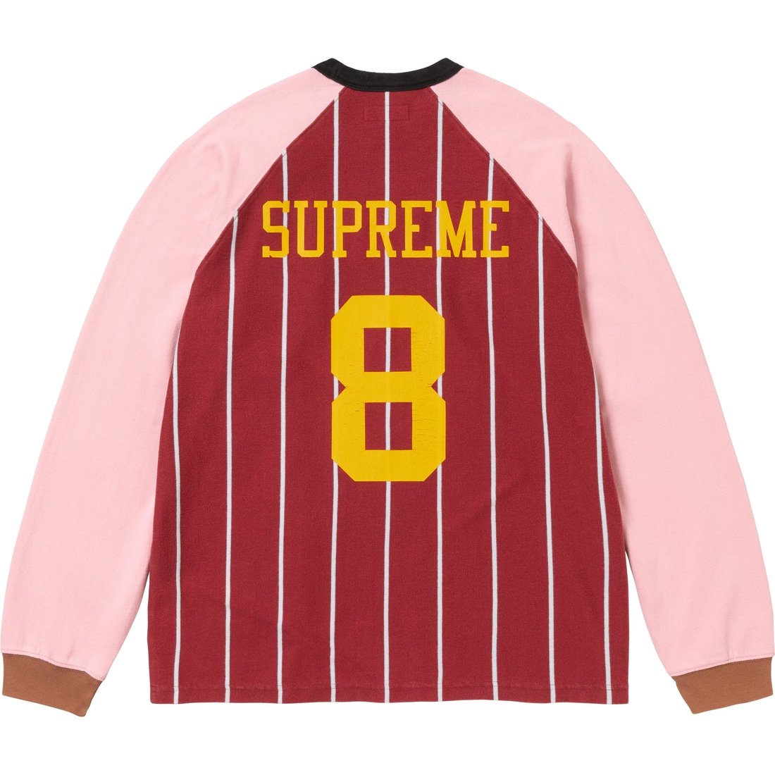 Details on Stripe Raglan L S Top Maroon from fall winter
                                                    2024 (Price is $110)