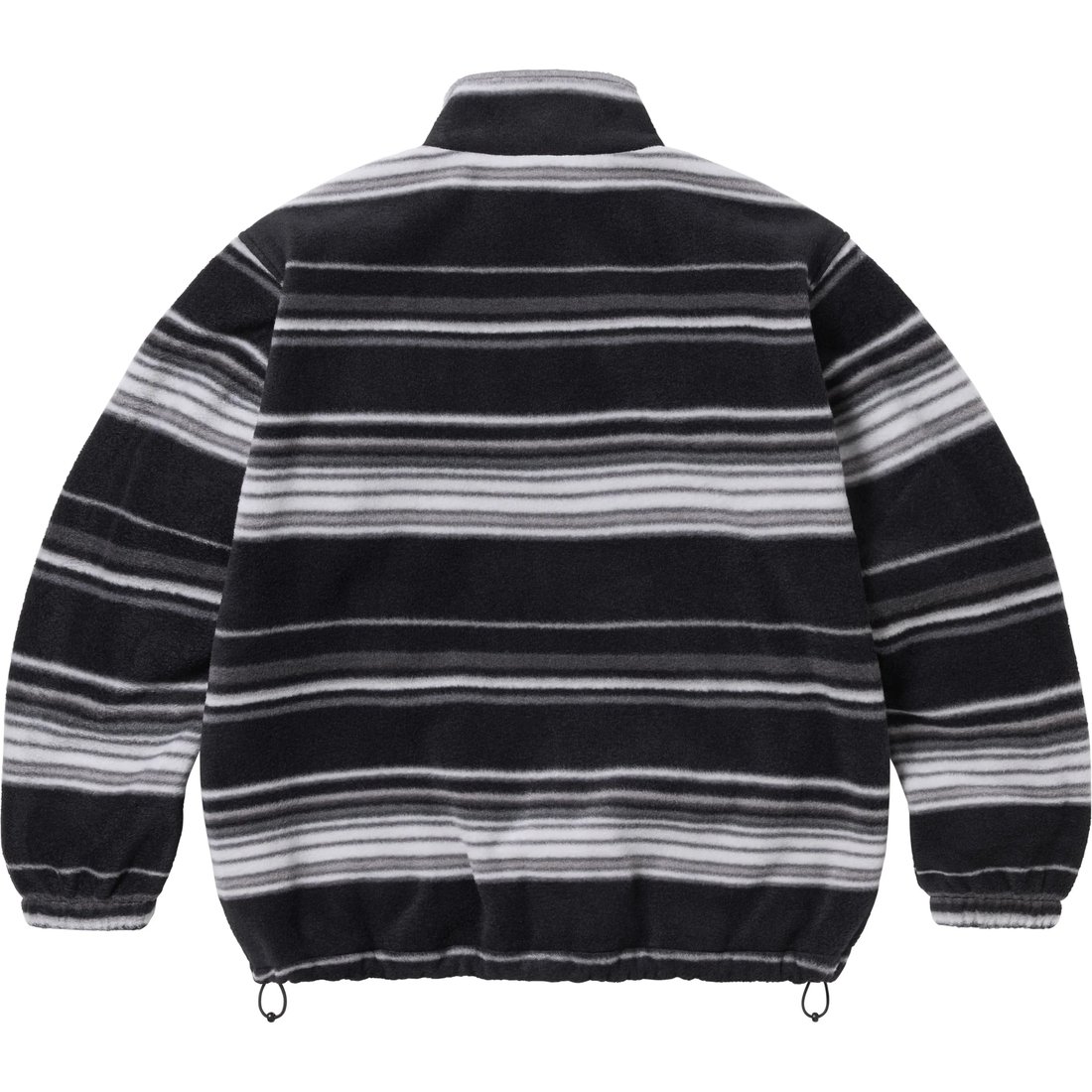 Details on Stripe Zip Up Fleece Jacket Black from fall winter
                                                    2024 (Price is $198)