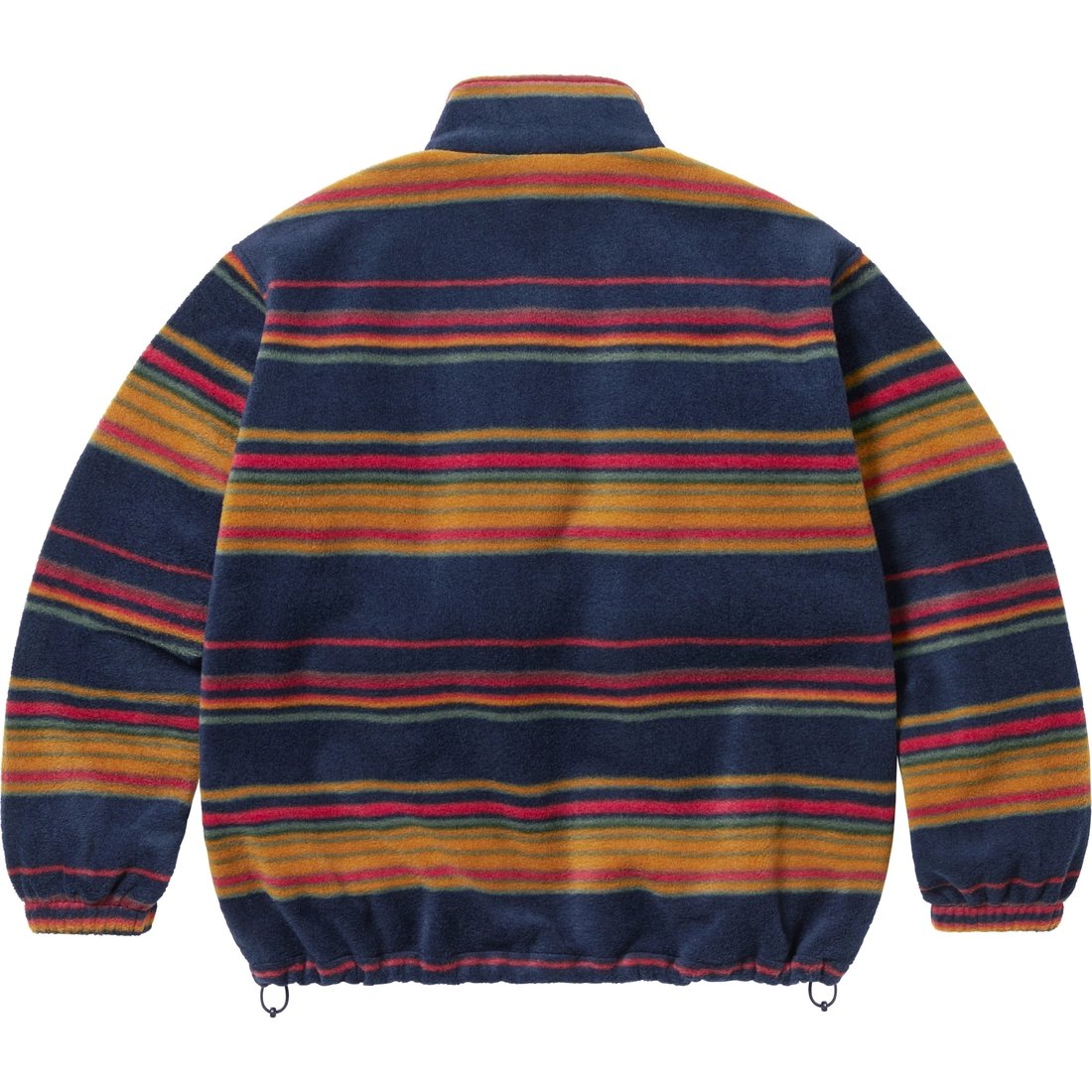 Details on Stripe Zip Up Fleece Jacket Navy from fall winter
                                                    2024 (Price is $198)