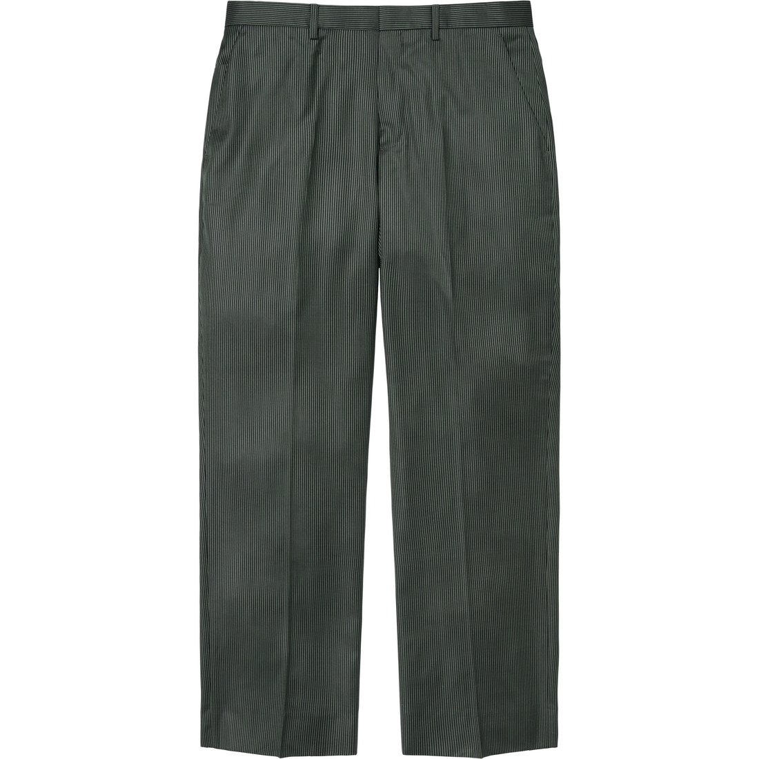 Details on Striped Wool Trouser Green Stripe from fall winter
                                                    2024 (Price is $228)