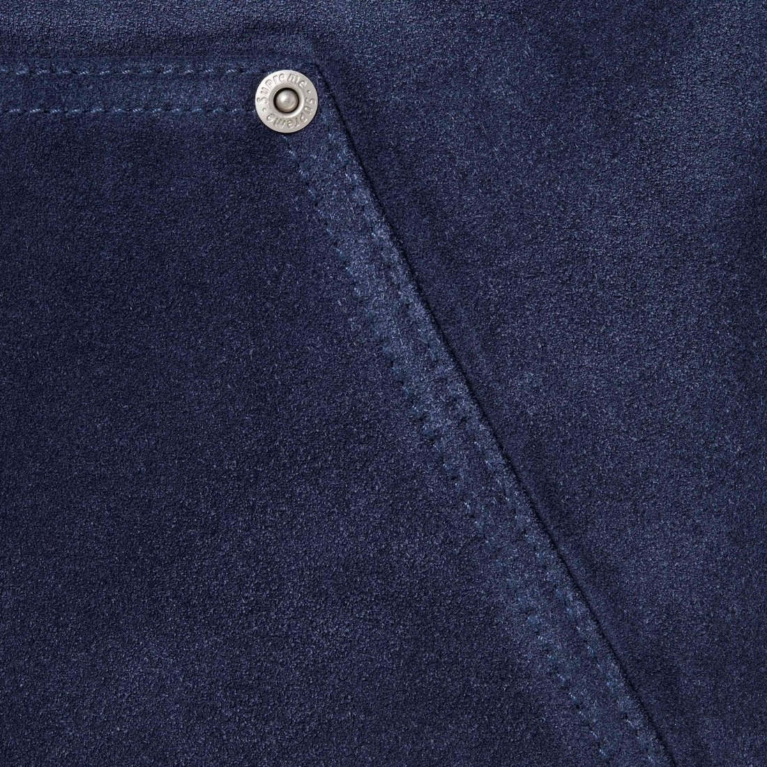 Details on Suede Double Knee Painter Pant Blue from fall winter
                                                    2024 (Price is $498)