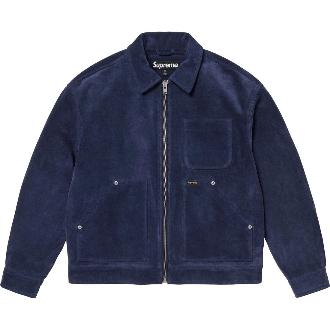 Details on Suede Work Jacket Blue from fall winter
                                                    2024 (Price is $498)