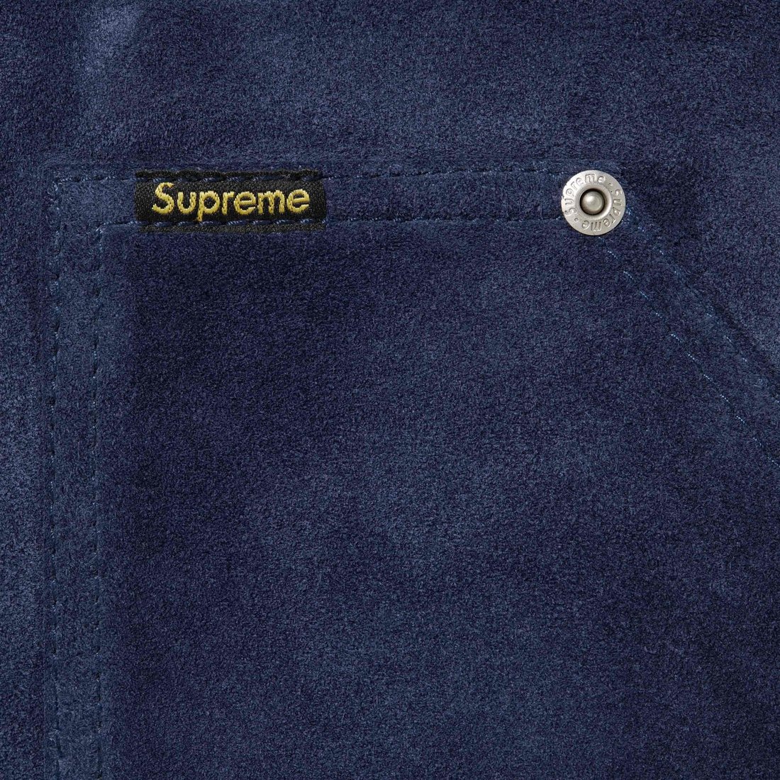 Details on Suede Work Jacket Blue from fall winter
                                                    2024 (Price is $498)