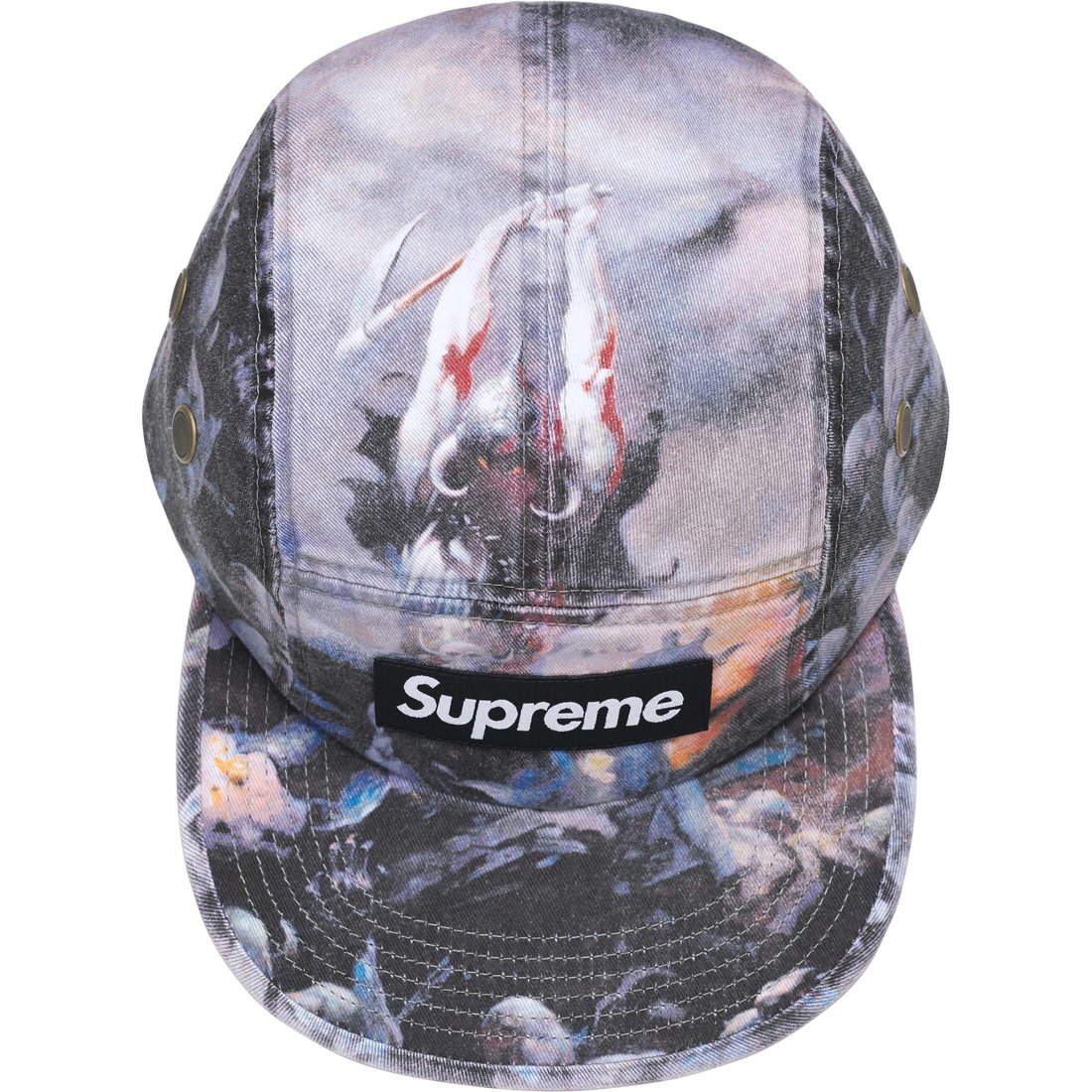 Details on Supreme Frank Frazetta Camp Cap Black from fall winter
                                                    2024 (Price is $60)