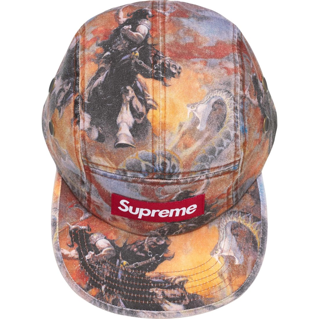 Details on Supreme Frank Frazetta Camp Cap Orange from fall winter
                                                    2024 (Price is $60)