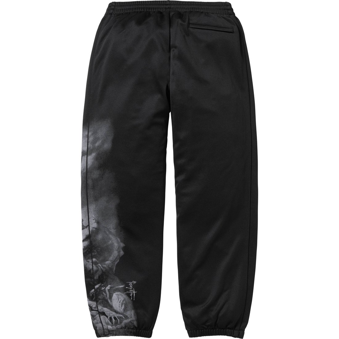 Details on Supreme Frank Frazetta Track Pant Black from fall winter
                                                    2024 (Price is $168)