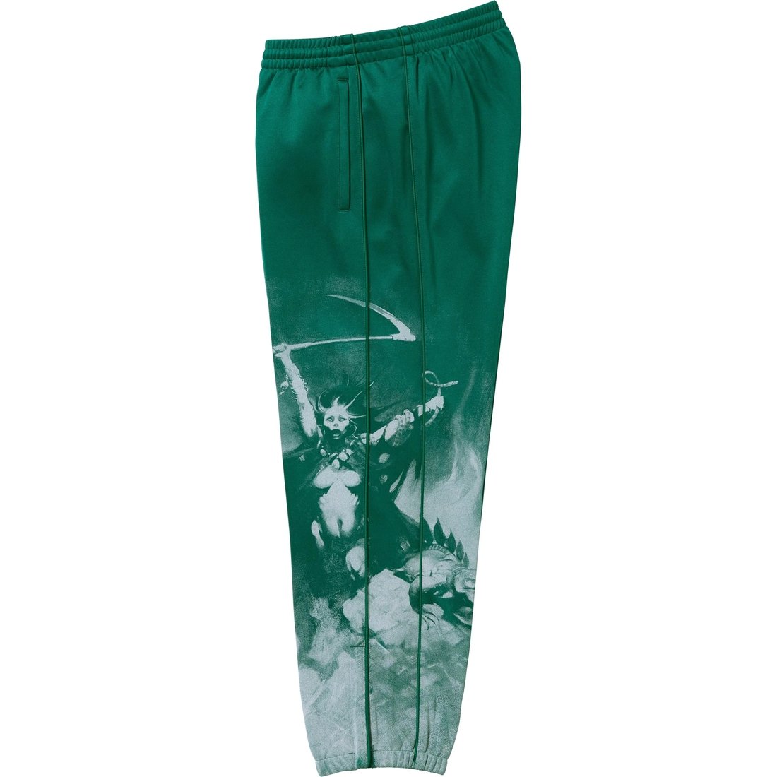 Details on Supreme Frank Frazetta Track Pant Dark Green from fall winter
                                                    2024 (Price is $168)