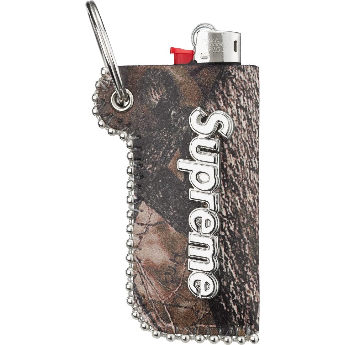 Details on Supreme b.b. Simon Leather Lighter Case Keychain TrueTimber® HTC Fall Camo from fall winter
                                                    2024 (Price is $78)