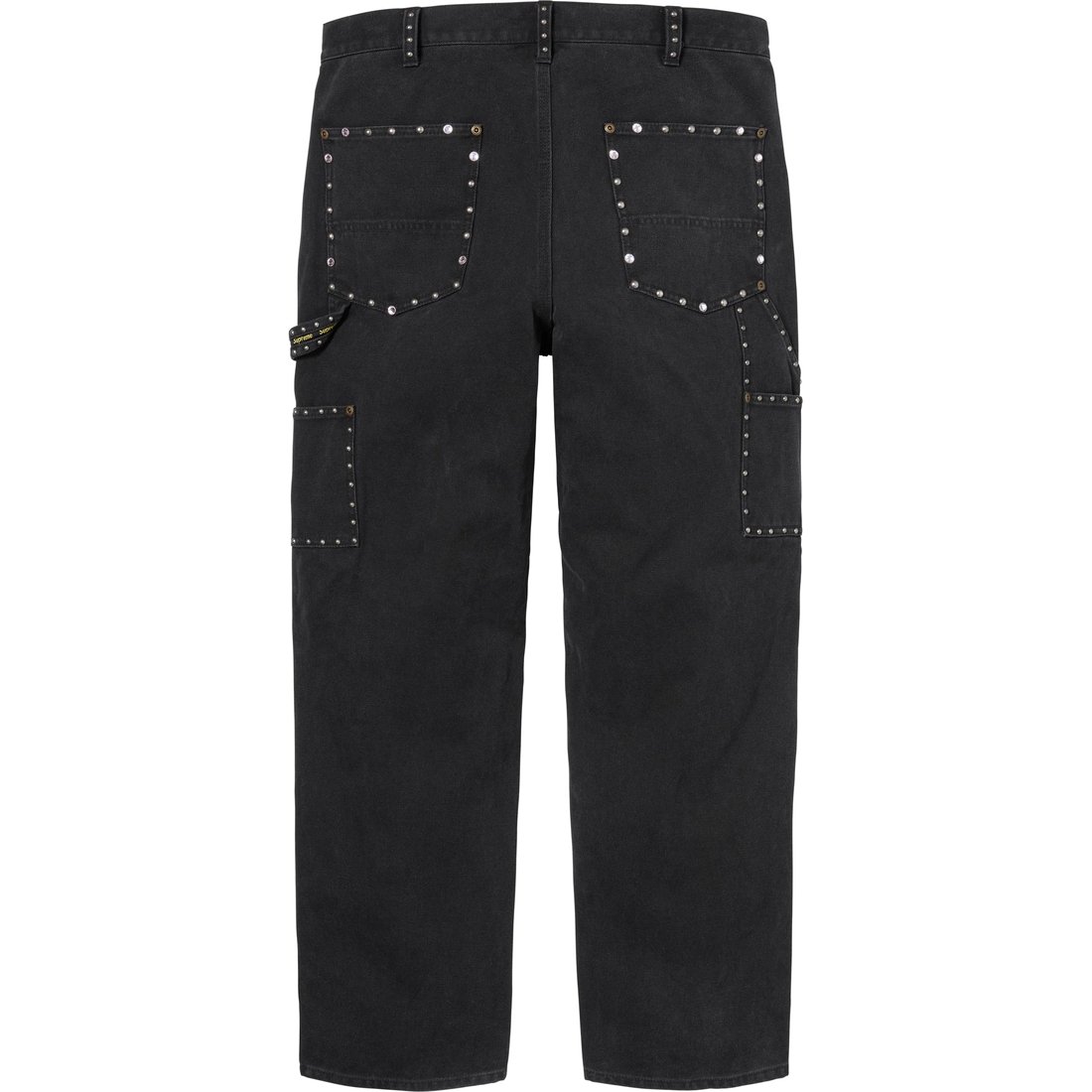 Details on Supreme b.b. Simon Studded Double Knee Painter Pant Black from fall winter
                                                    2024 (Price is $398)