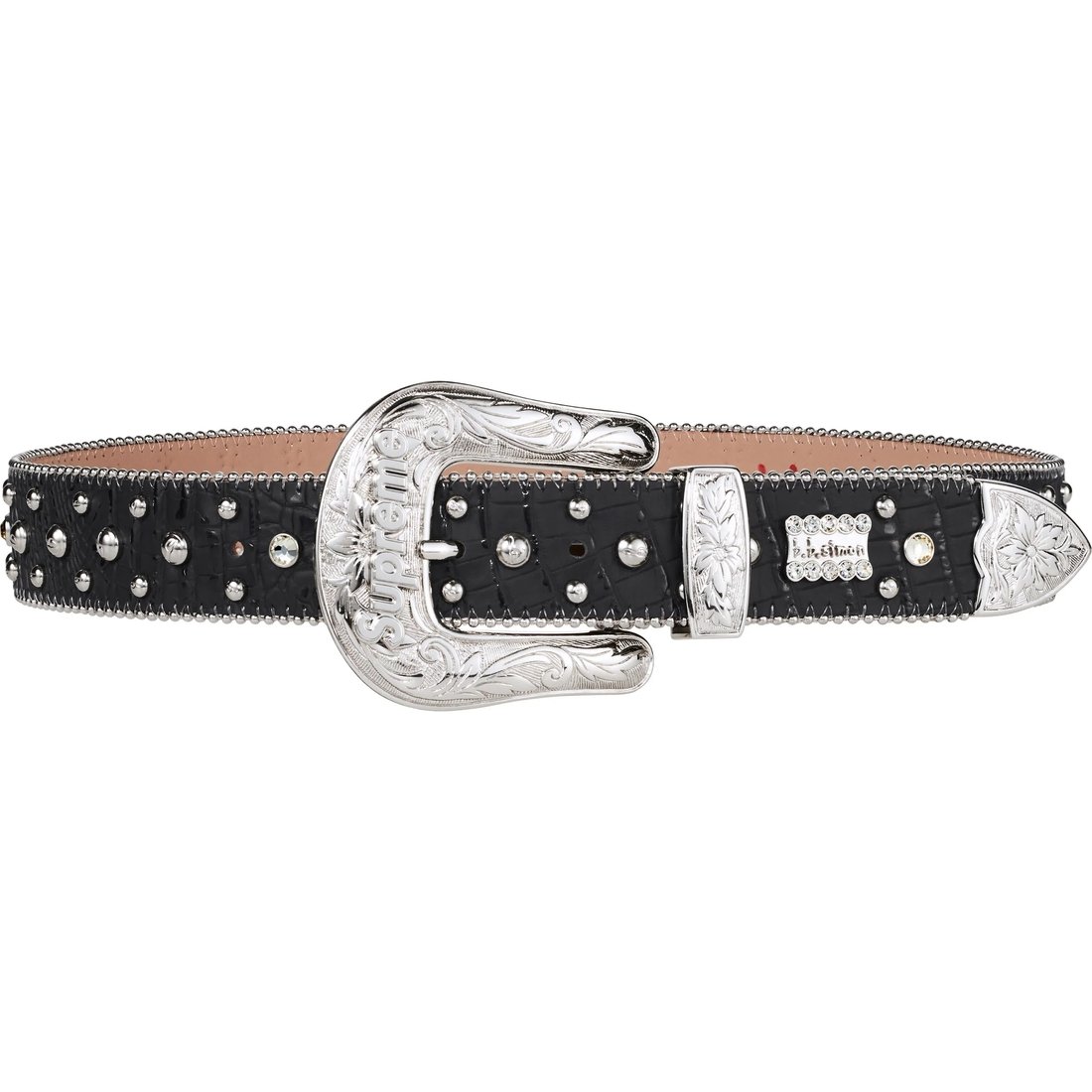 Details on Supreme b.b. Simon Studded Ranger Belt Black from fall winter
                                                    2024 (Price is $298)