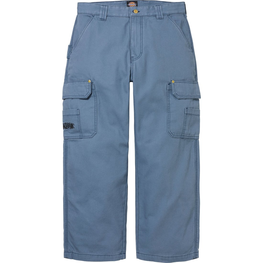 Details on Supreme Dickies Flannel Lined Cargo Pant Light Blue from fall winter
                                                    2024 (Price is $168)