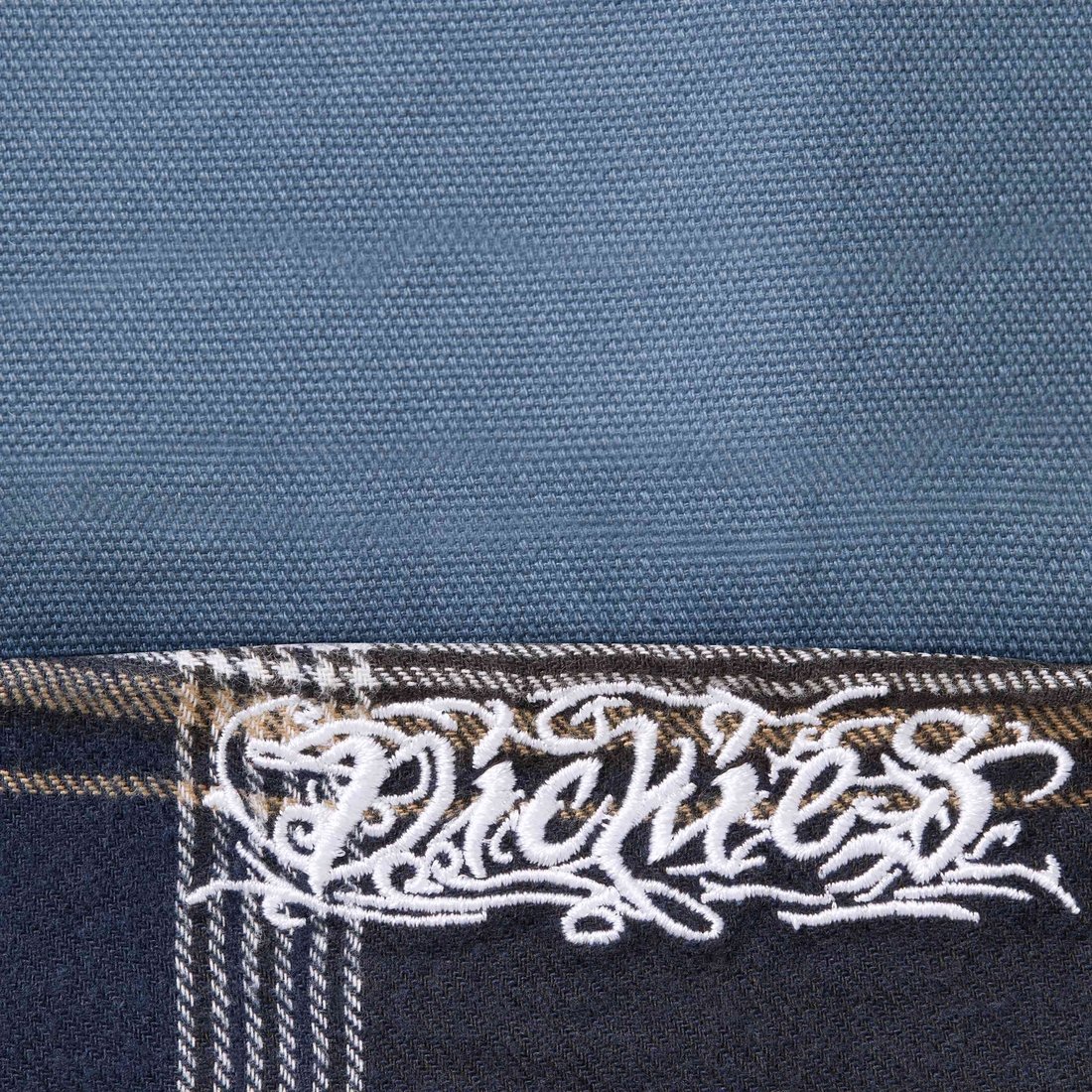 Details on Supreme Dickies Flannel Lined Cargo Pant Light Blue from fall winter
                                                    2024 (Price is $168)