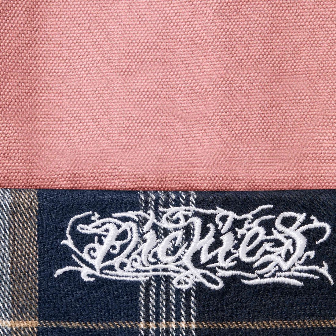 Details on Supreme Dickies Flannel Lined Cargo Pant Pink from fall winter
                                                    2024 (Price is $168)