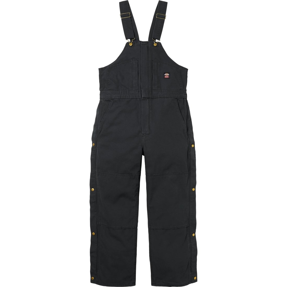 Details on Supreme Dickies Flannel Lined Overall Black from fall winter
                                                    2024 (Price is $198)