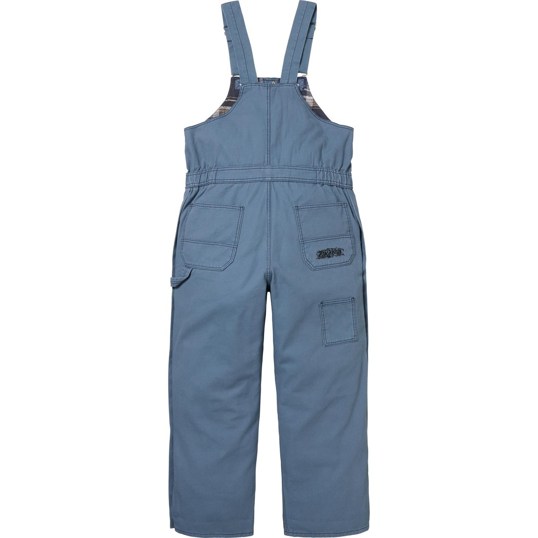 Details on Supreme Dickies Flannel Lined Overall Light Blue from fall winter
                                                    2024 (Price is $198)