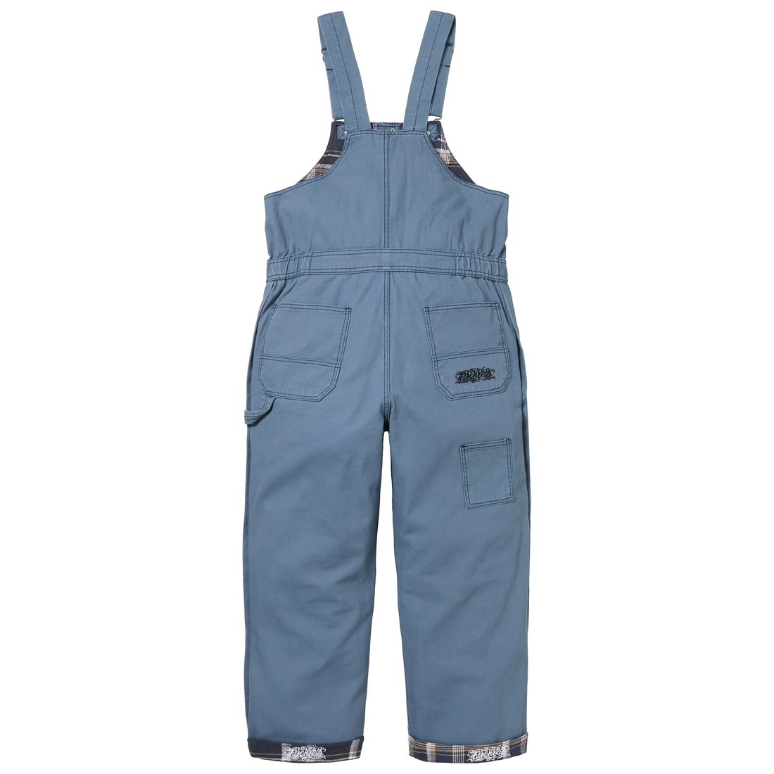 Details on Supreme Dickies Flannel Lined Overall Light Blue from fall winter
                                                    2024 (Price is $198)