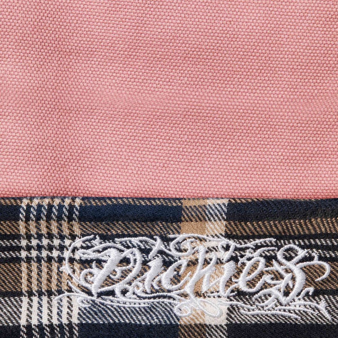 Details on Supreme Dickies Flannel Lined Overall Pink from fall winter
                                                    2024 (Price is $198)