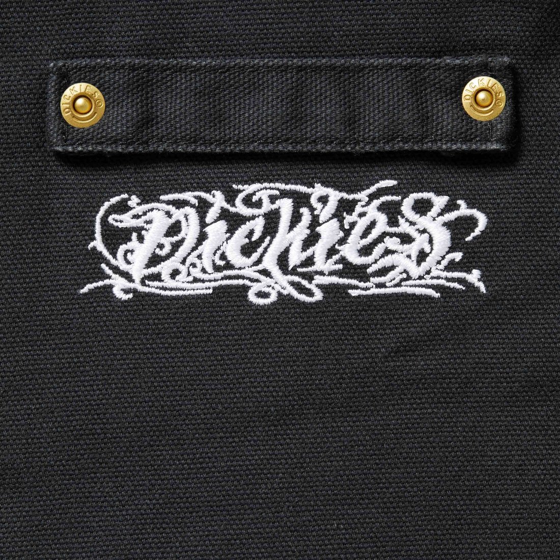 Details on Supreme Dickies Hooded Work Jacket Black from fall winter
                                                    2024 (Price is $198)