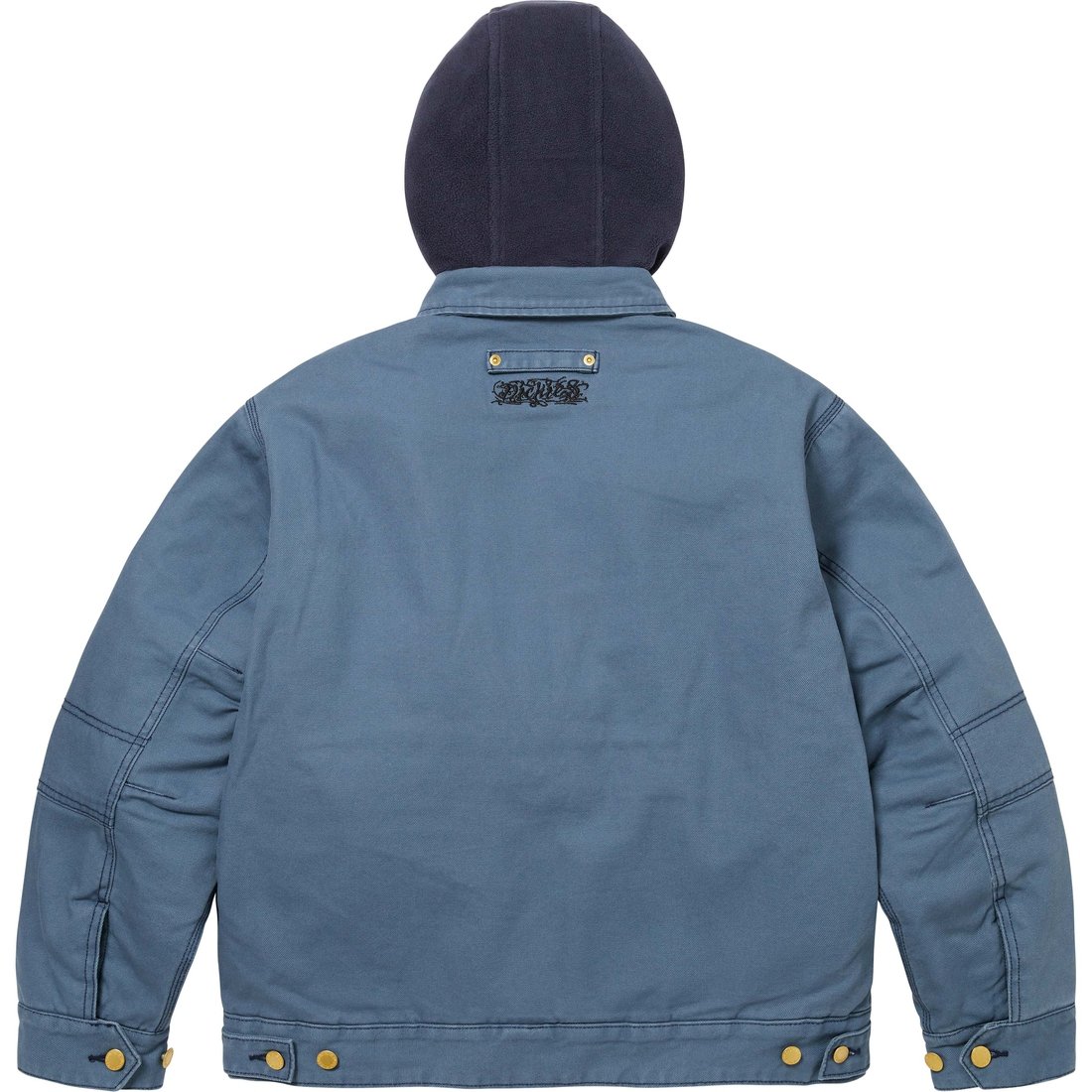 Details on Supreme Dickies Hooded Work Jacket Light Blue from fall winter
                                                    2024 (Price is $198)