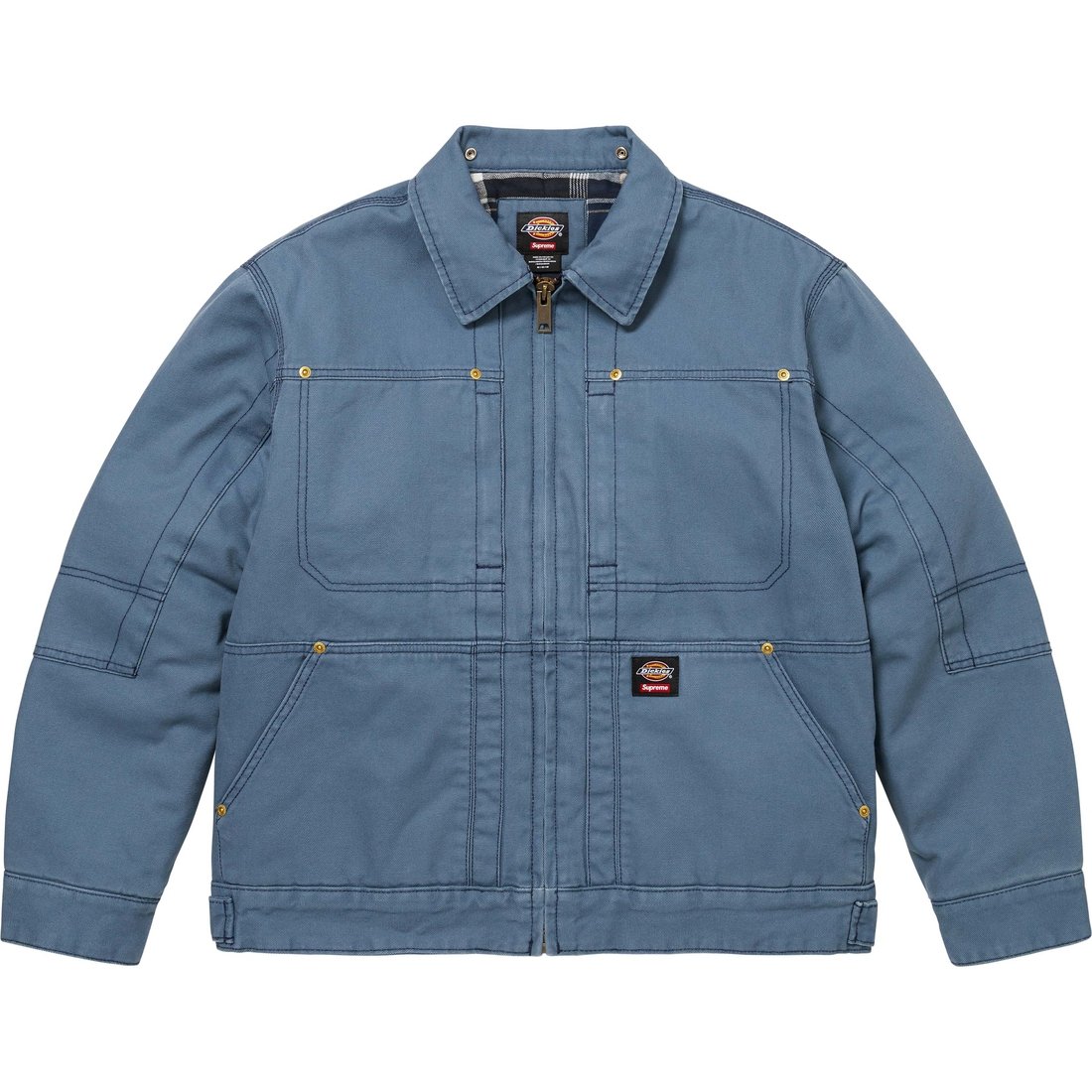 Details on Supreme Dickies Hooded Work Jacket Light Blue from fall winter
                                                    2024 (Price is $198)