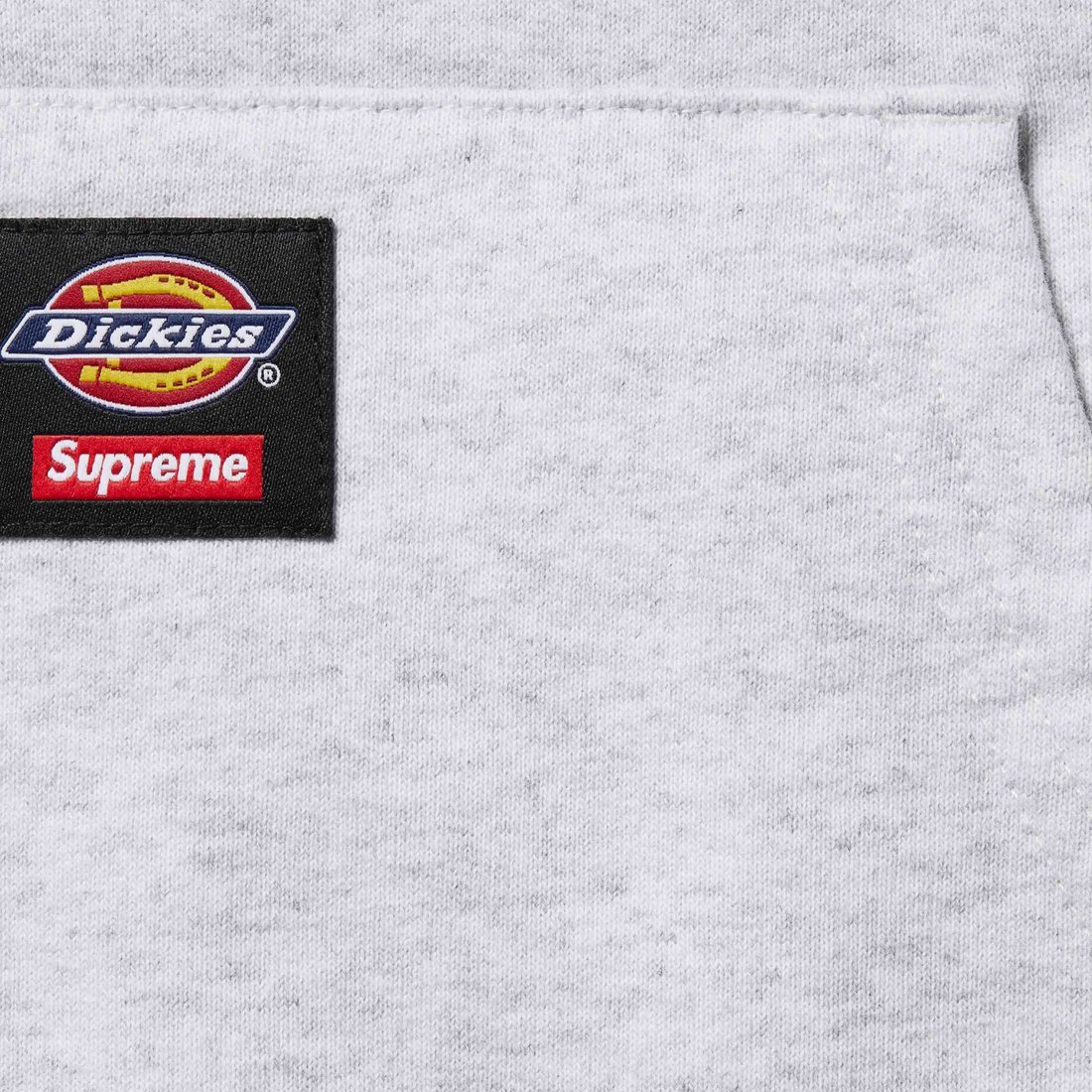 Details on Supreme Dickies Quilted Lined Zip Up Hooded Sweatshirt Ash Grey from fall winter
                                                    2024 (Price is $148)