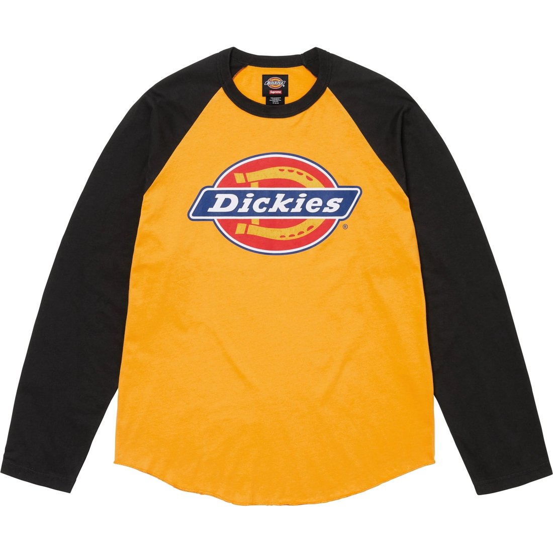 Details on Supreme Dickies Raglan L S Top Gold from fall winter
                                                    2024 (Price is $68)