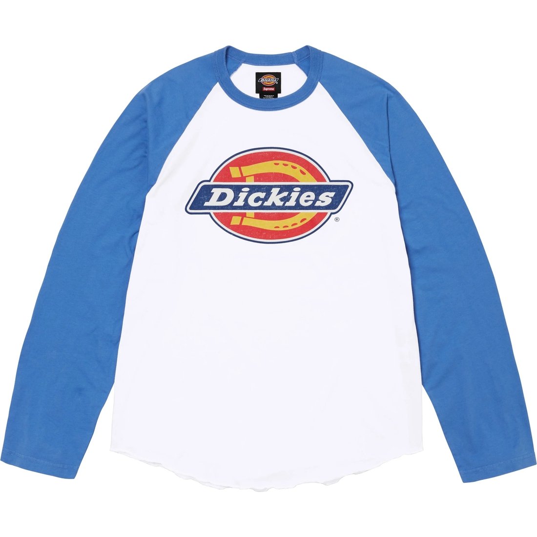 Details on Supreme Dickies Raglan L S Top White from fall winter
                                                    2024 (Price is $68)