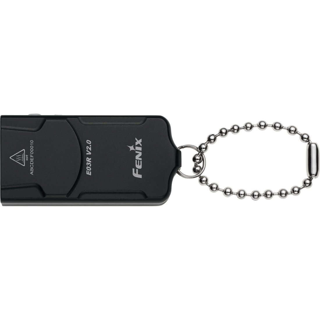 Details on Supreme Fenix E03R Flashlight Keychain Black from fall winter
                                                    2024 (Price is $48)