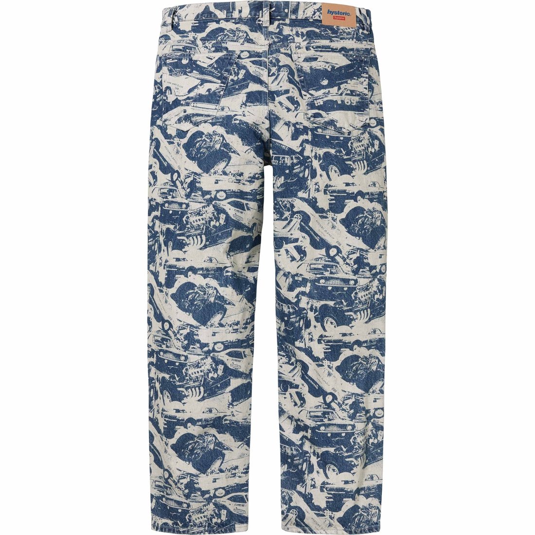 Details on Supreme HYSTERIC GLAMOUR Cars Baggy Jean Washed Indigo from fall winter
                                                    2024 (Price is $188)