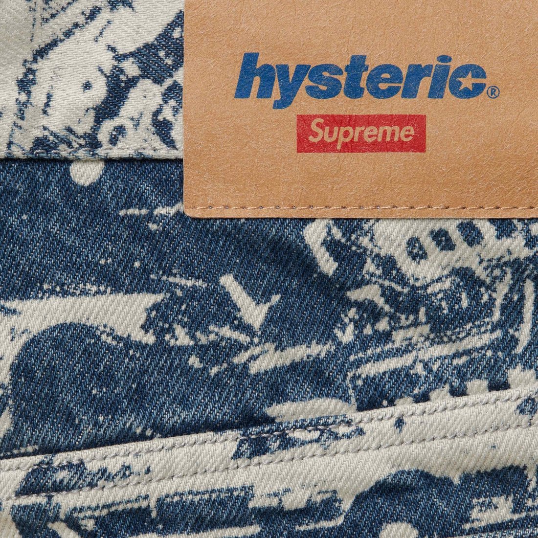 Details on Supreme HYSTERIC GLAMOUR Cars Baggy Jean Washed Indigo from fall winter
                                                    2024 (Price is $188)