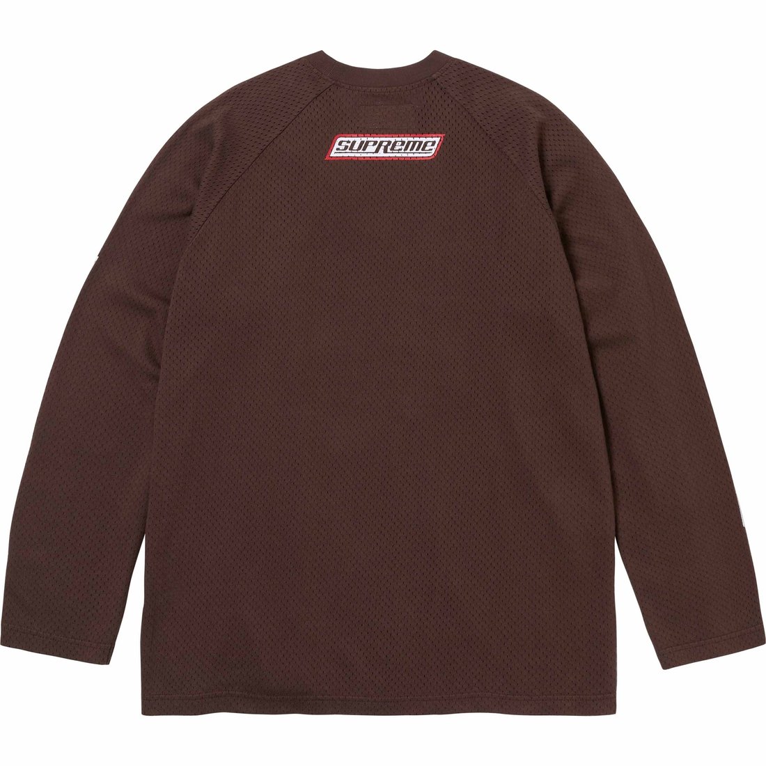 Details on Supreme HYSTERIC GLAMOUR Mesh L S Top Brown from fall winter
                                                    2024 (Price is $118)