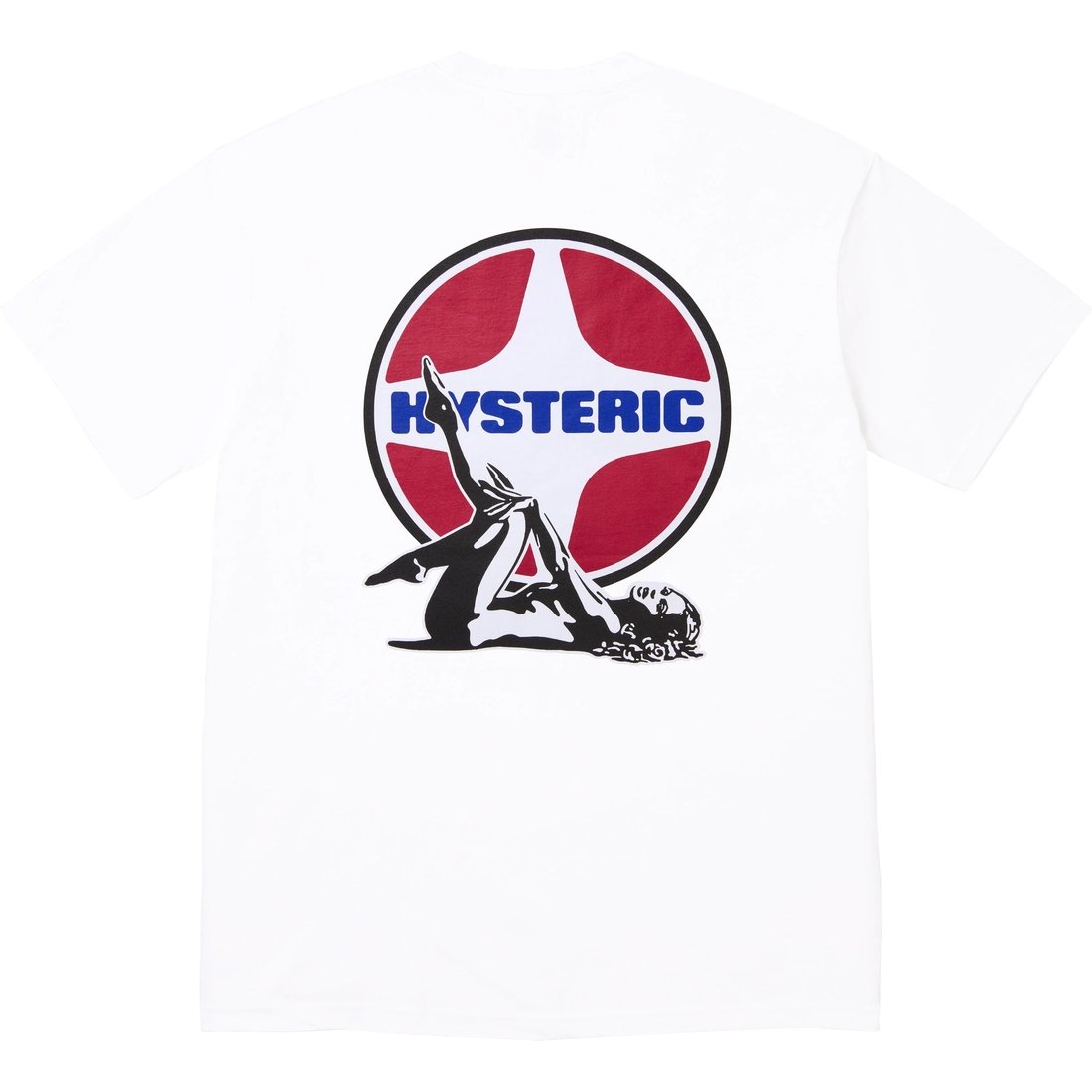 Details on Supreme HYSTERIC GLAMOUR Pin Up Tee White from fall winter
                                                    2024 (Price is $54)