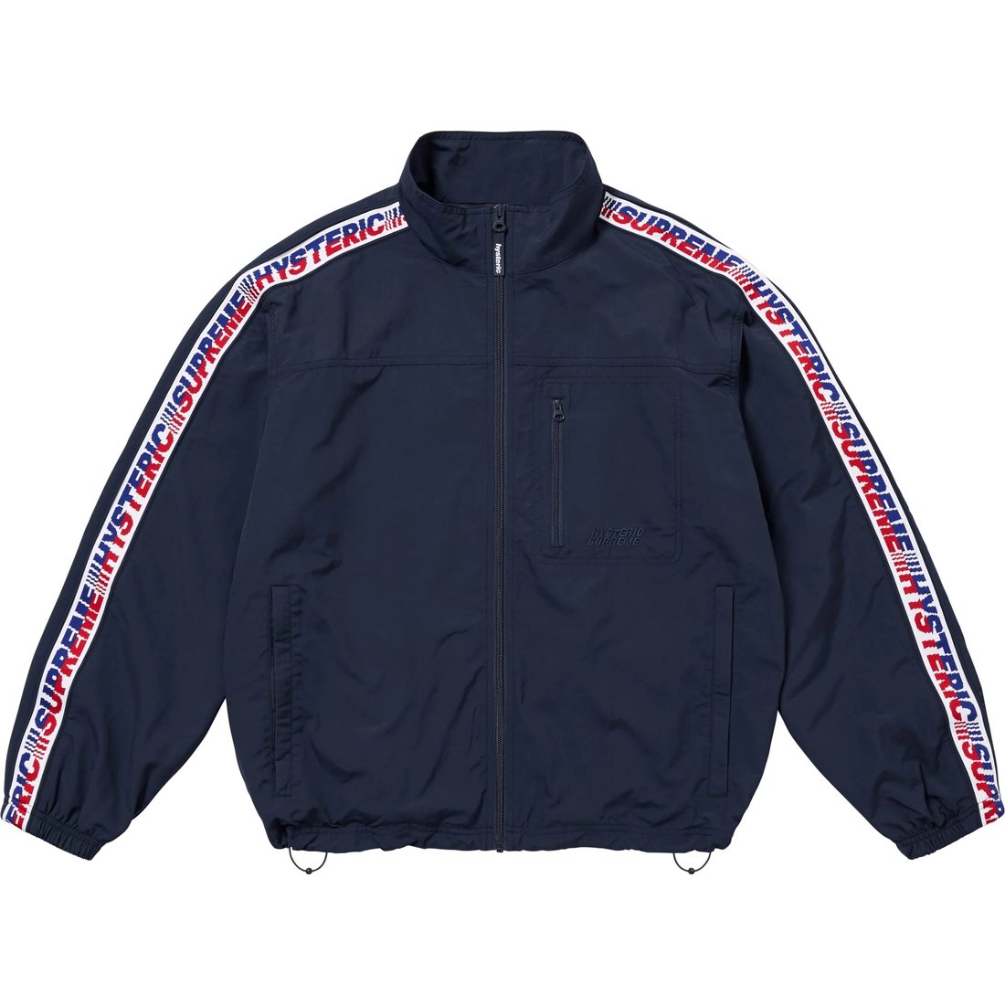 Details on Supreme HYSTERIC GLAMOUR Track Jacket Navy from fall winter
                                                    2024 (Price is $188)