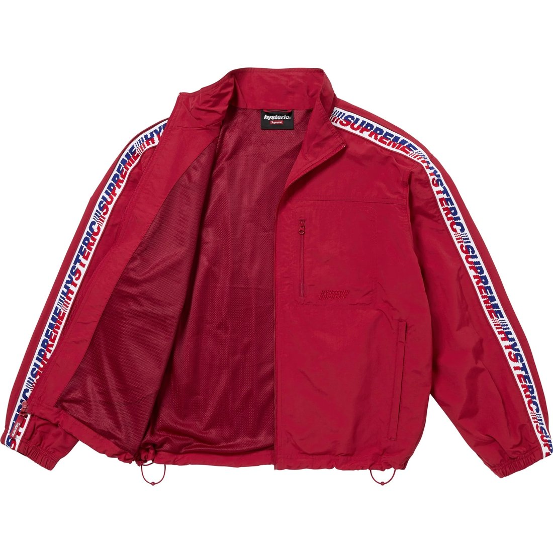 Details on Supreme HYSTERIC GLAMOUR Track Jacket Red from fall winter
                                                    2024 (Price is $188)