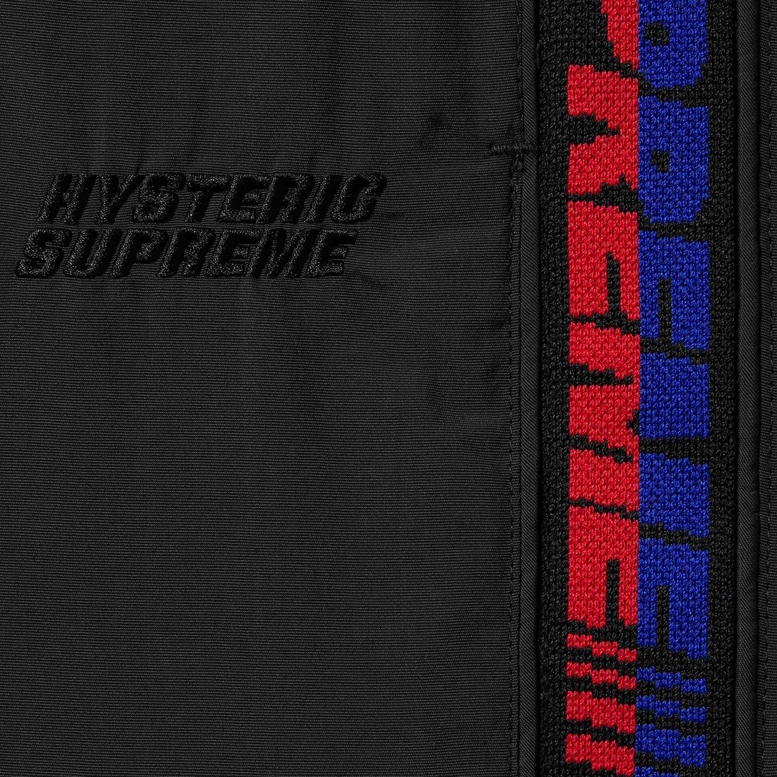 Details on Supreme HYSTERIC GLAMOUR Track Pant Black from fall winter
                                                    2024 (Price is $158)