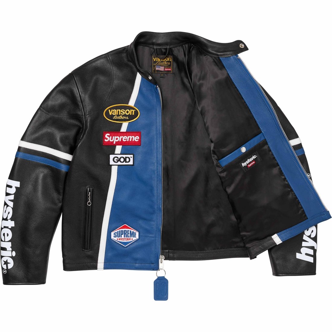 Details on Supreme HYSTERIC GLAMOUR Vanson Leathers Jacket Black from fall winter
                                                    2024 (Price is $1098)