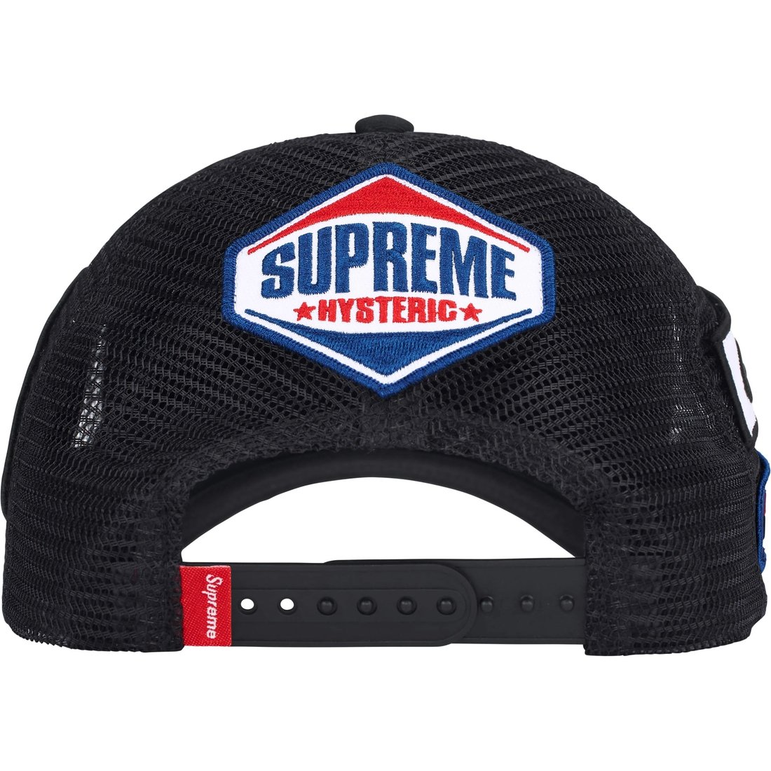 Details on Supreme HYSTERIC GLAMOUR Vanson Leathers Mesh Back 6-Panel Black from fall winter
                                                    2024 (Price is $58)