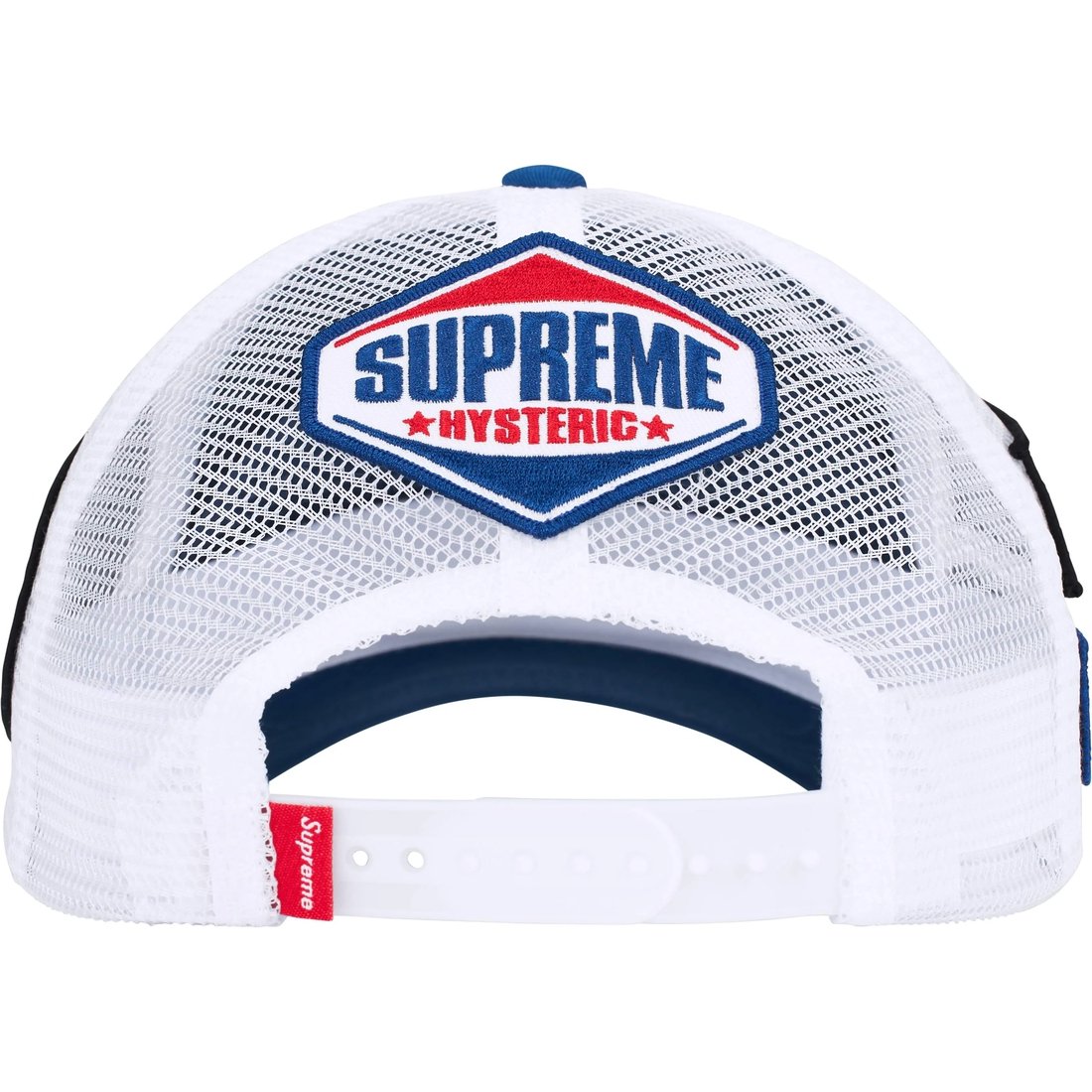 Details on Supreme HYSTERIC GLAMOUR Vanson Leathers Mesh Back 6-Panel Blue from fall winter
                                                    2024 (Price is $58)