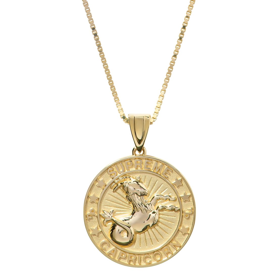 Details on Supreme Jacob&Co 14K Gold Zodiac Pendant Gold - Capricorn from fall winter
                                                    2024 (Price is $1498)