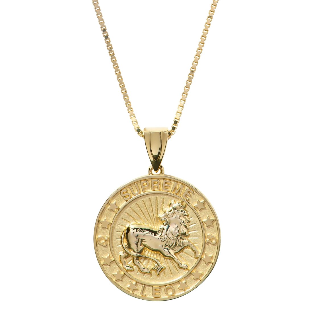 Details on Supreme Jacob&Co 14K Gold Zodiac Pendant Gold - Leo from fall winter
                                                    2024 (Price is $1498)